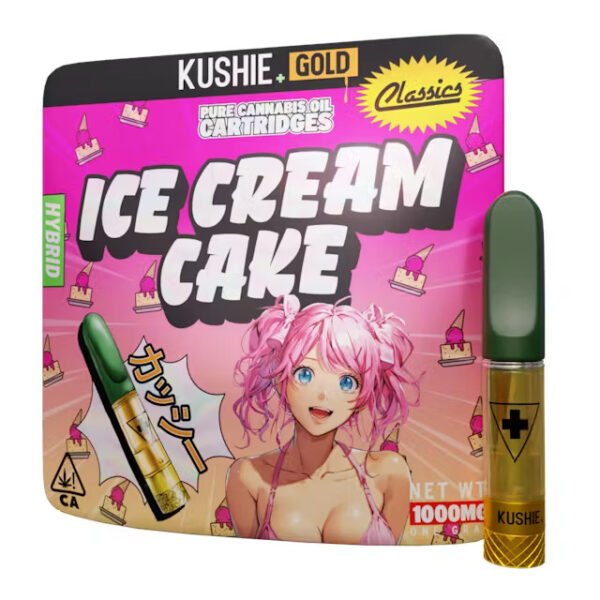 Kushie Gold 1G Vape Cartridge Ice Cream Cake