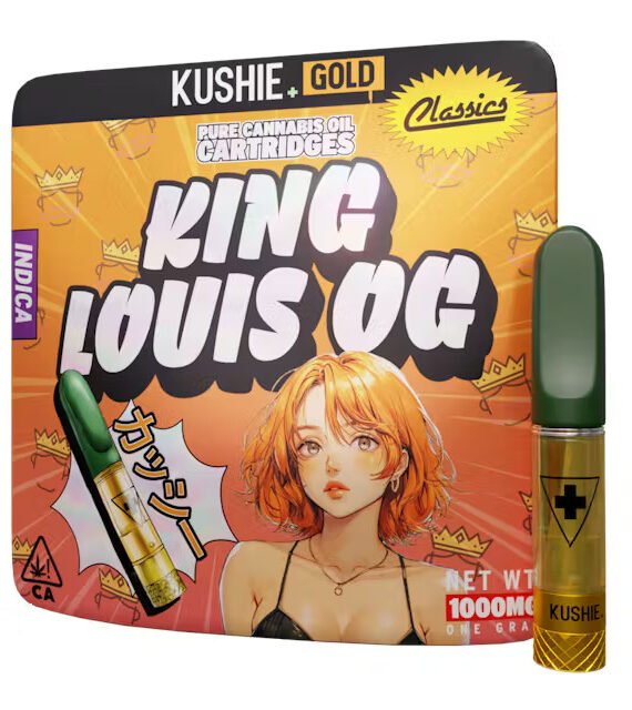 Kushie Gold 1G Vape Cartridge King Louis OG