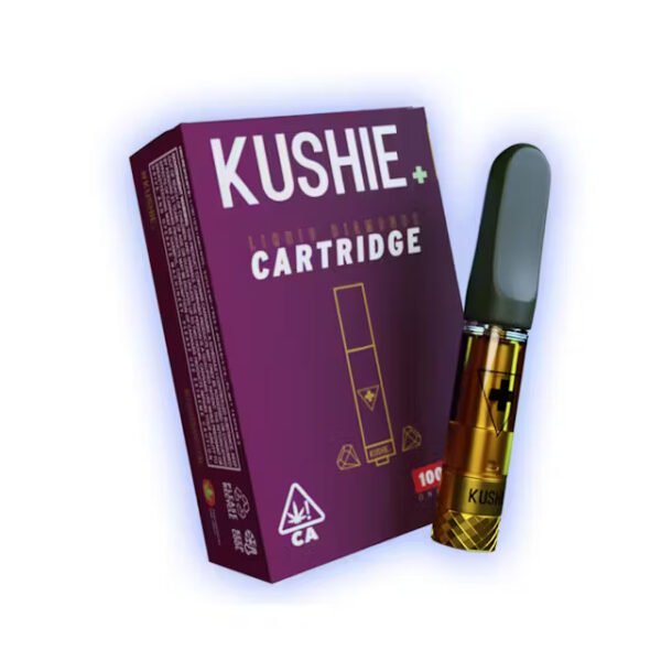 Kushie Gold 1G Liquid Diamonds Vape Cartridge Pineapple Express