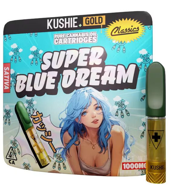 Kushie Gold 1G Vape Cartridge Super Blue Dream