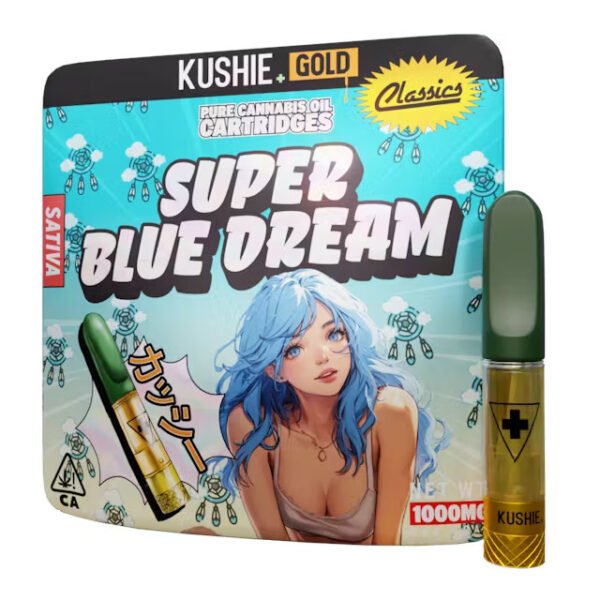 Kushie Gold 1G Vape Cartridge Super Blue Dream